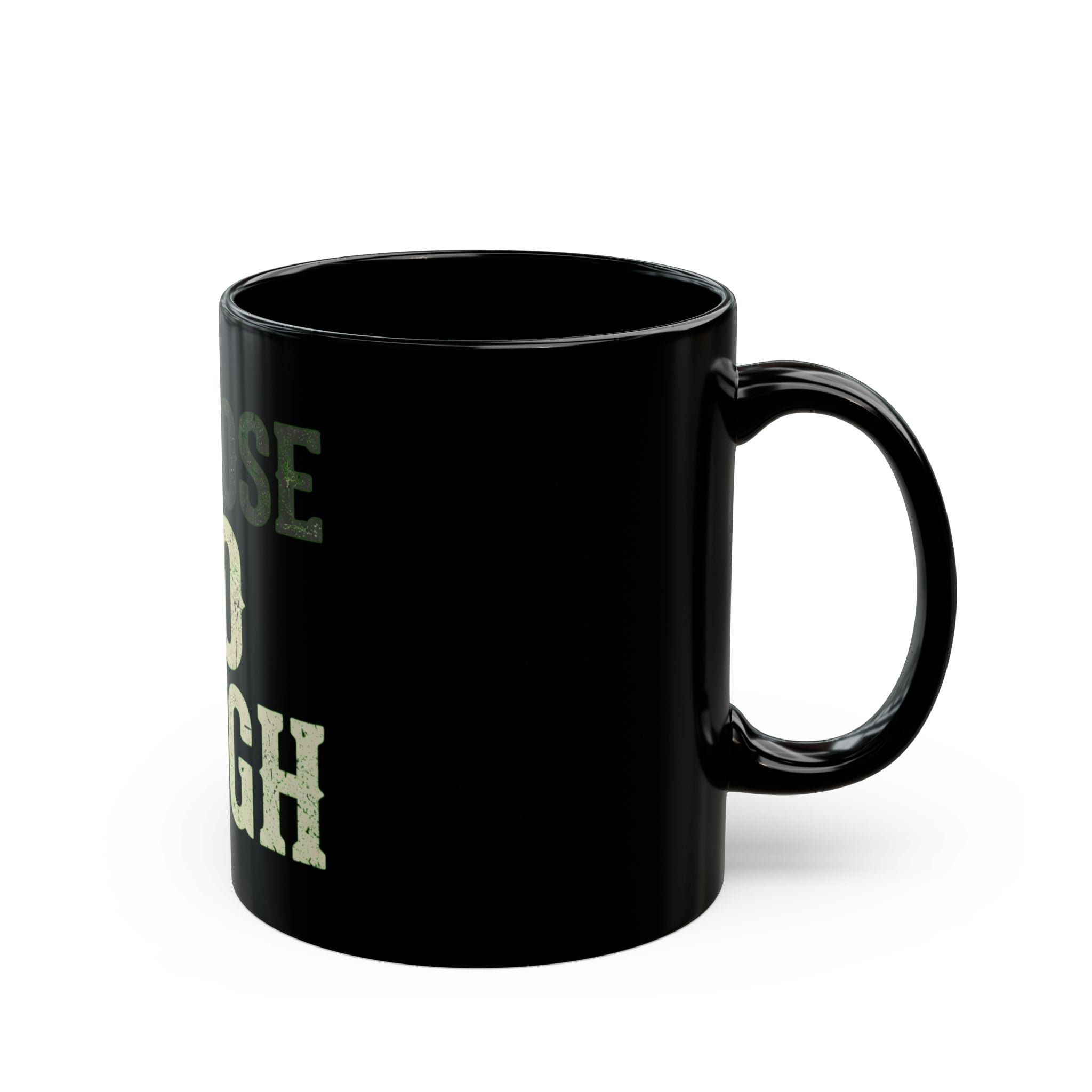 "Choose to Laugh" Black Ceramic Mug