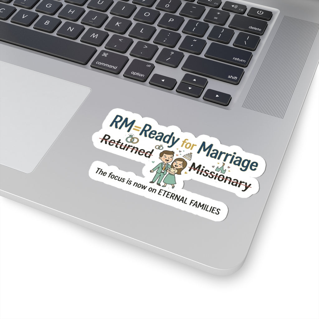 RM: Ready for Marriage (Probably Not) | Kiss-Cut Sticker — AttitudeShirts