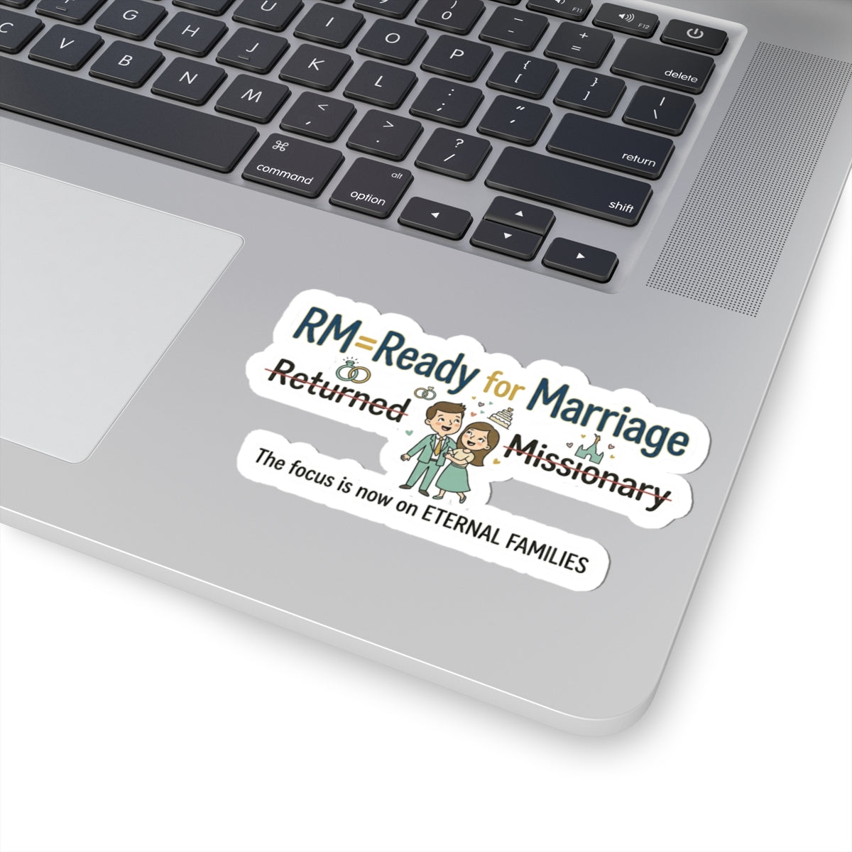 RM: Ready for Marriage (Probably Not) | Kiss-Cut Sticker — AttitudeShirts