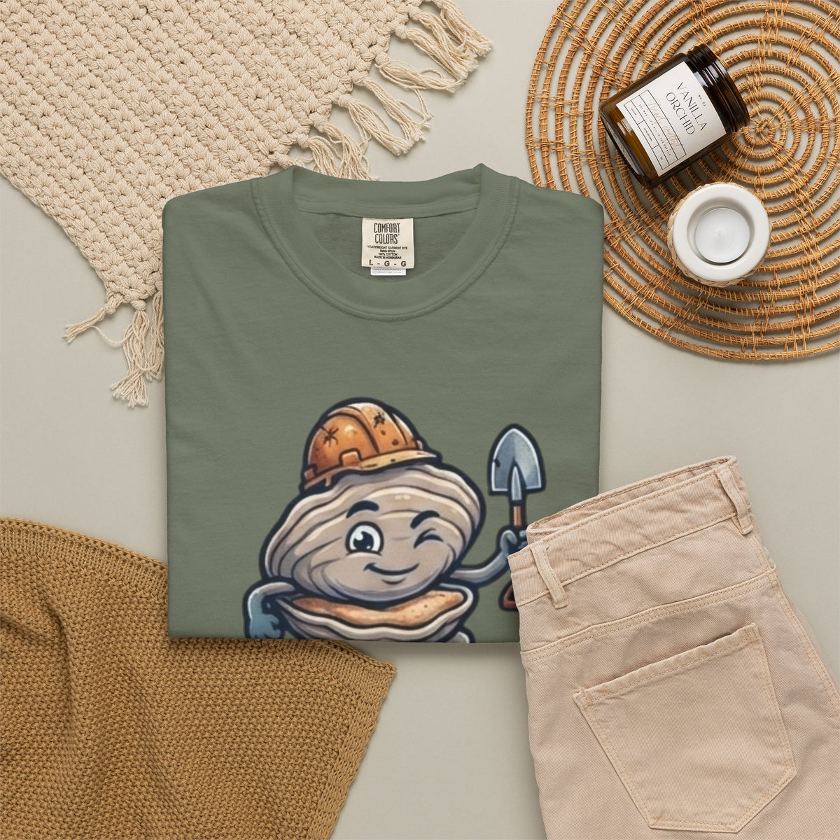 Digging For The Big Pearl Unisex Garment-Dyed Tee