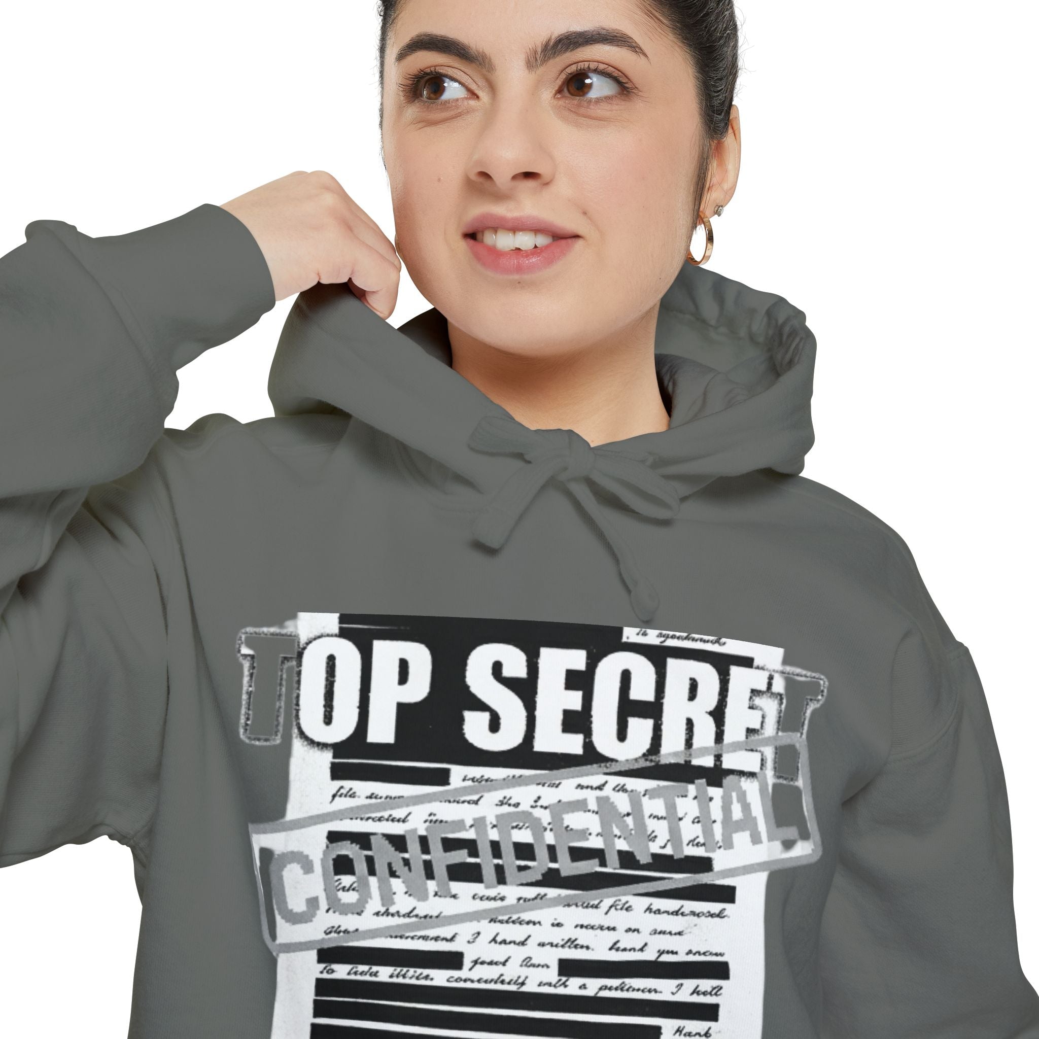 Classified Information Enthusiast | Garment-Dyed Hoodie — AttitudeShirts