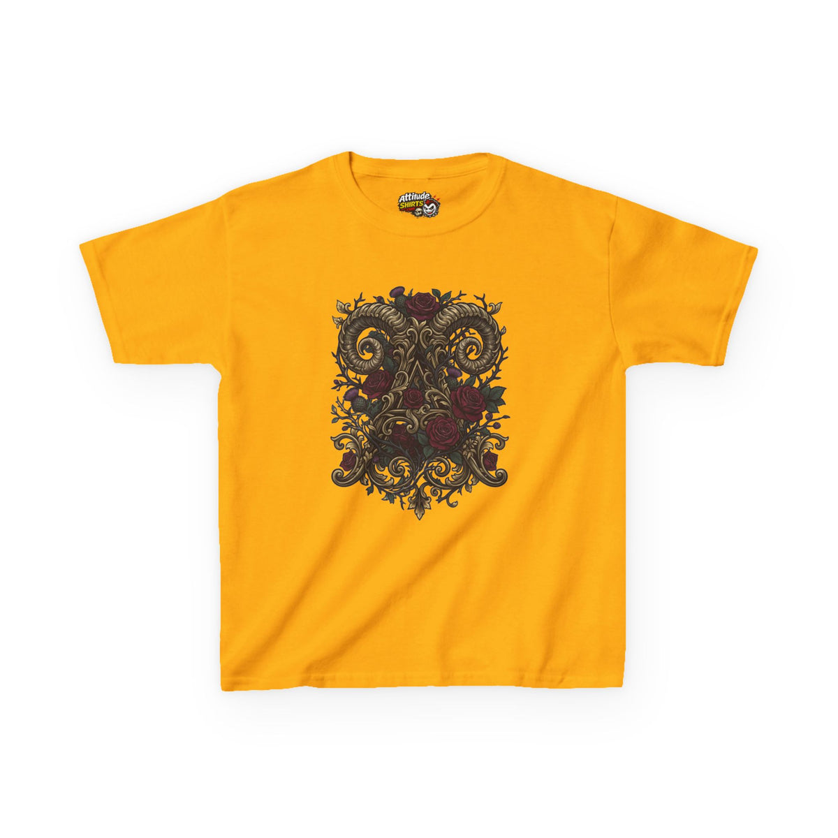 Floral Monogram Aries Kids Tee