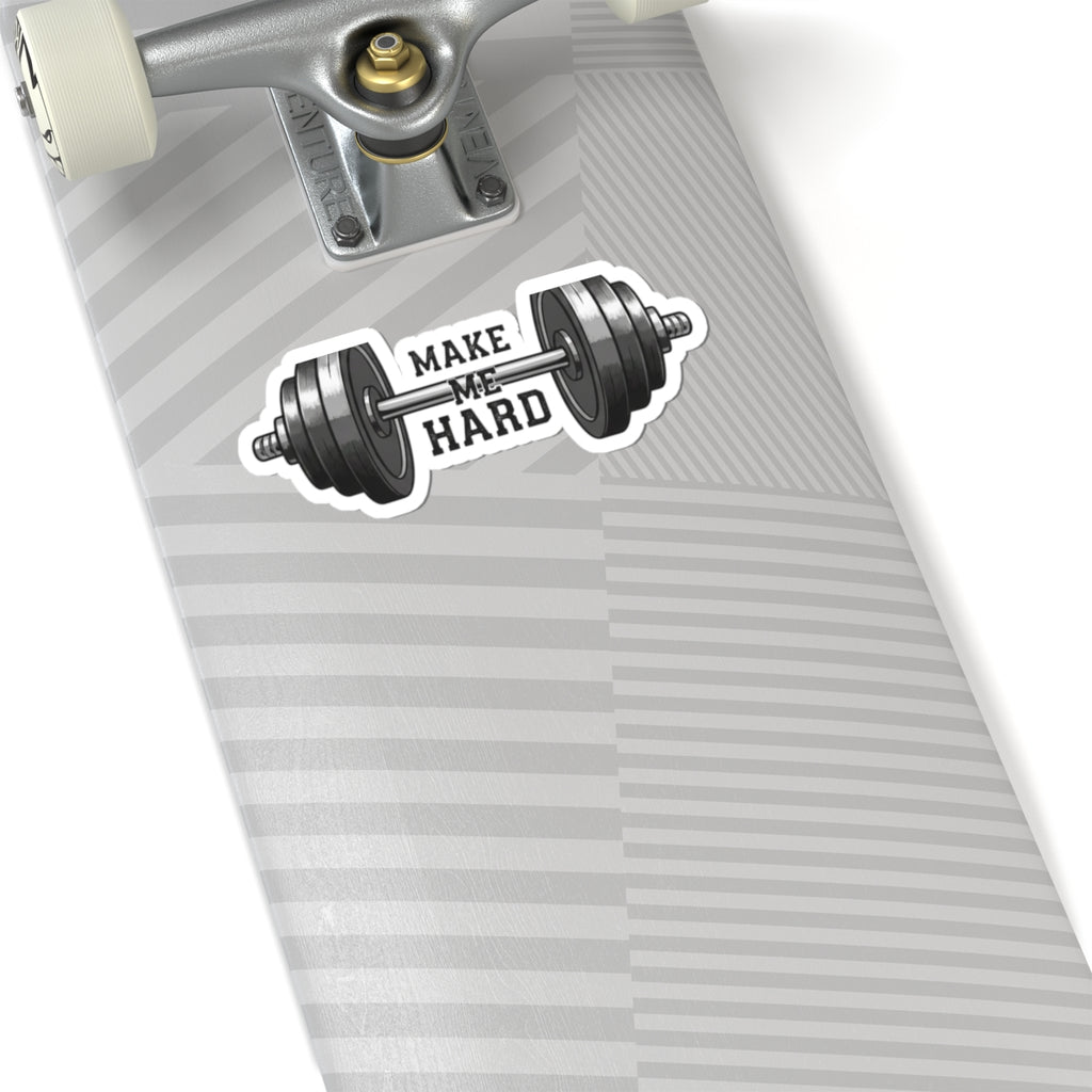 Make Me Hard - Morning Demands | Kiss-Cut Sticker — AttitudeShirts