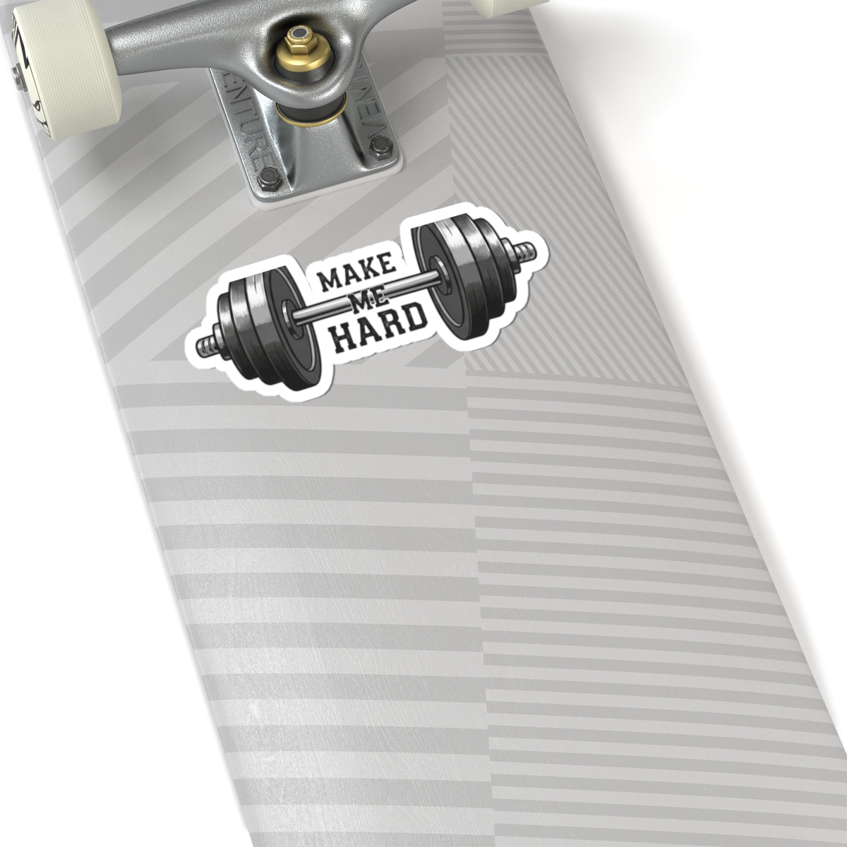 Make Me Hard - Morning Demands | Kiss-Cut Sticker — AttitudeShirts