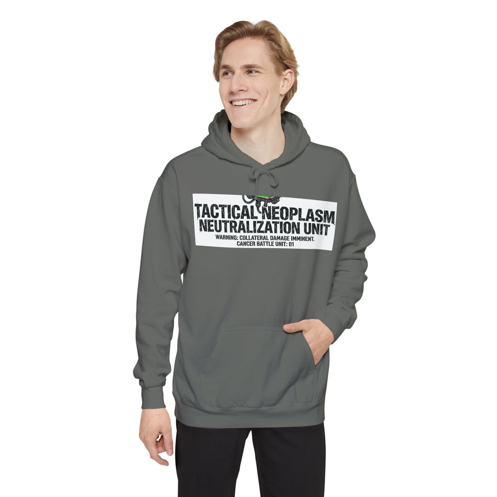 Battle Unit: Cancer Division | Garment-Dyed Hoodie — AttitudeShirts