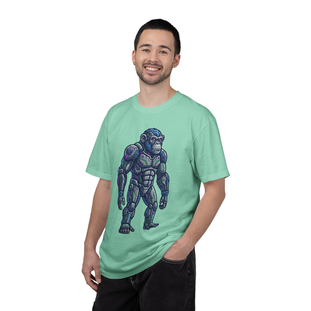 "Cyber Chimp" Unisex Garment-Dyed Tee