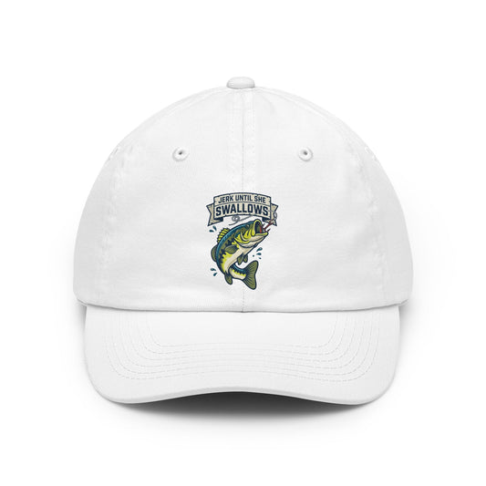 Color: White | Jerk Until She Swallows Dad Hat