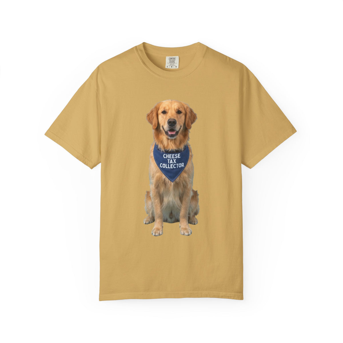 Color: Mustard | Cheese Tax Unisex Garment-Dyed Tee