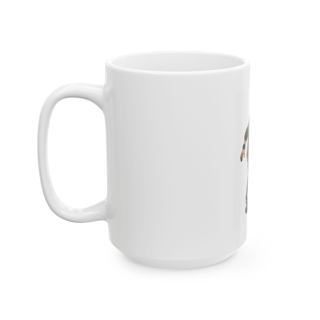 "Riot" White Ceramic Mug