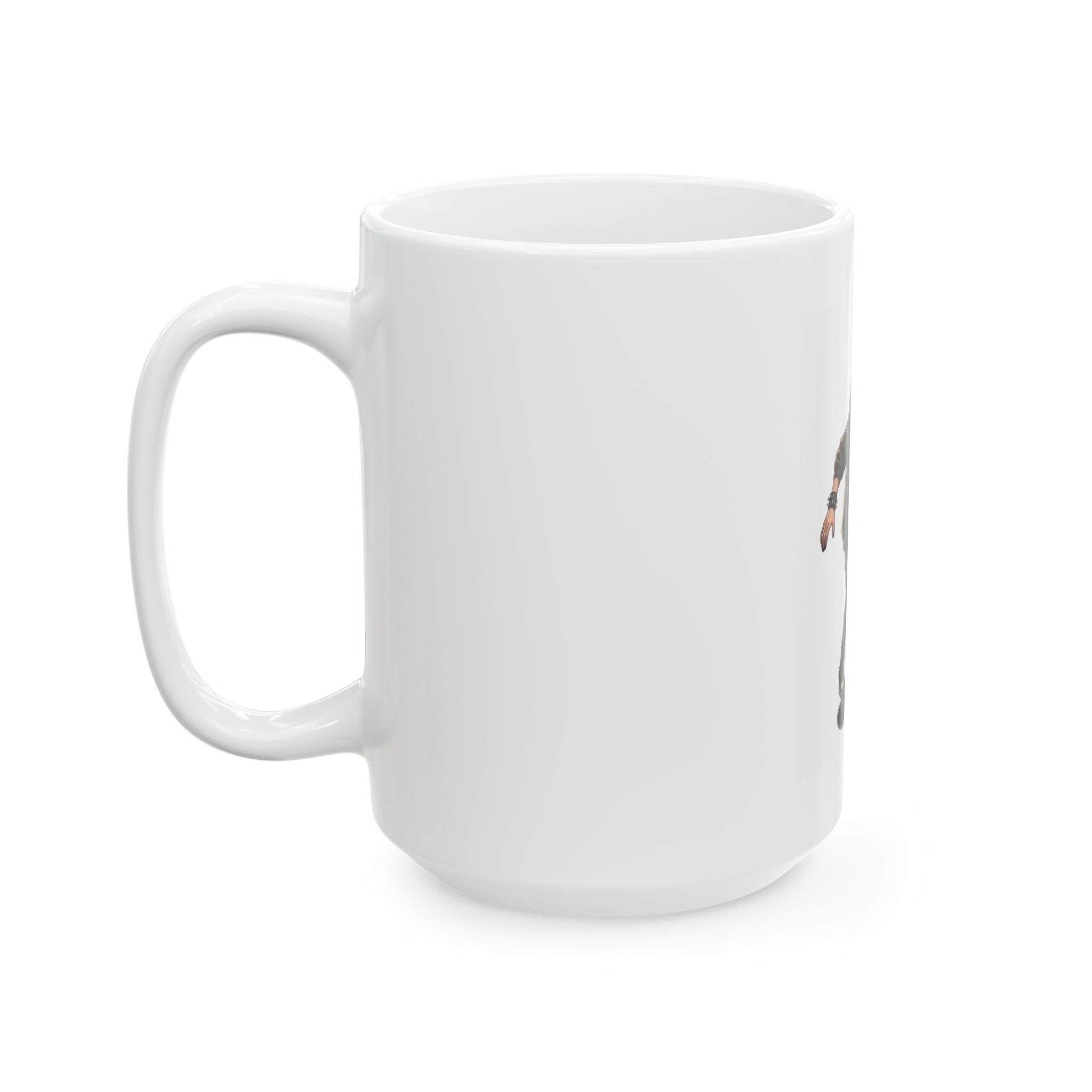 "Riot" White Ceramic Mug
