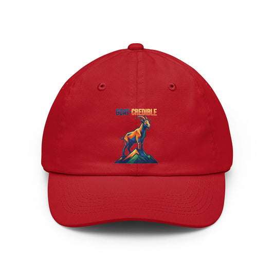 Color: Red | Goat Credible Dad Hat