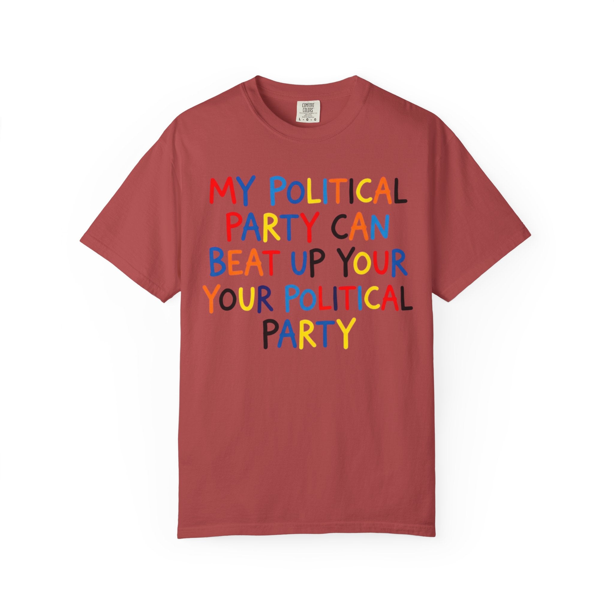 "Political Parties" Unisex Garment-Dyed Tee