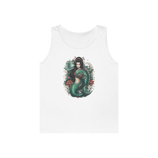 Color: White | Ningyo (Japanese Folklore) Tank Top