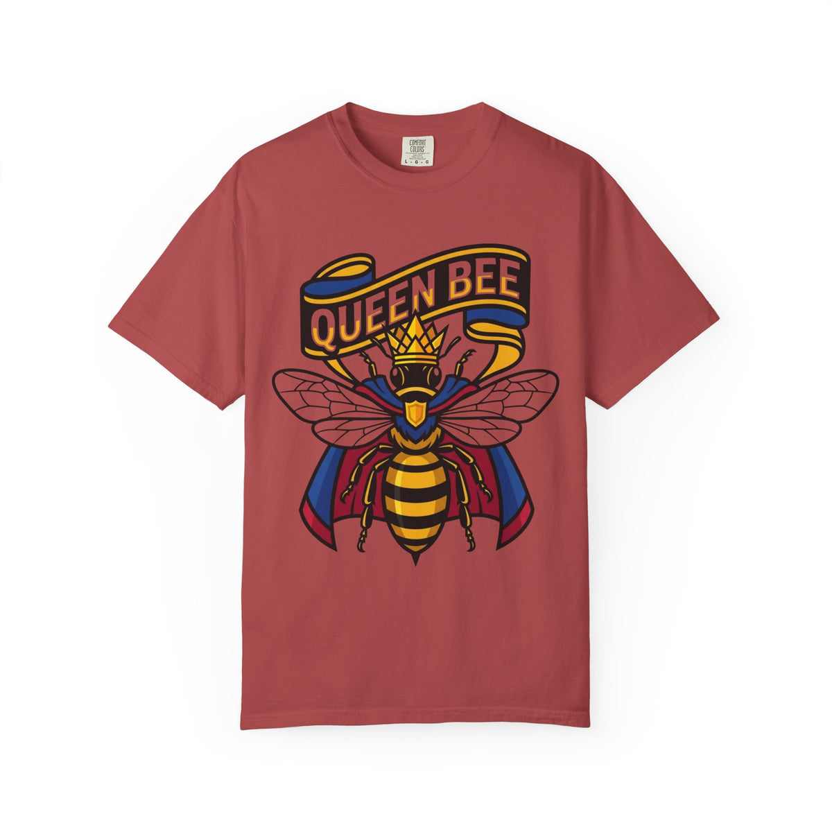 Color: Crimson | Queen Bee Unisex Garment-Dyed Tee