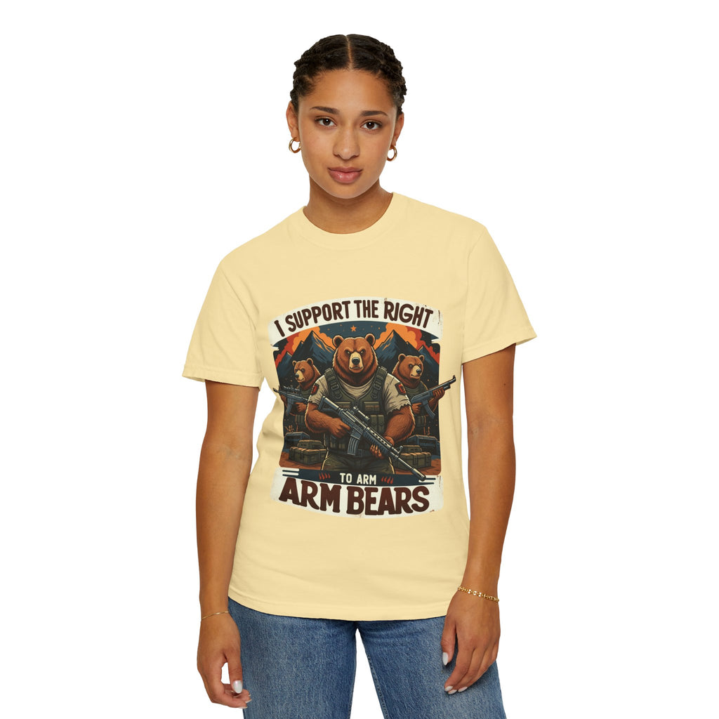 "The Right to Arm Bears (Mountain Division)" Unisex Garment-Dyed T-shirt