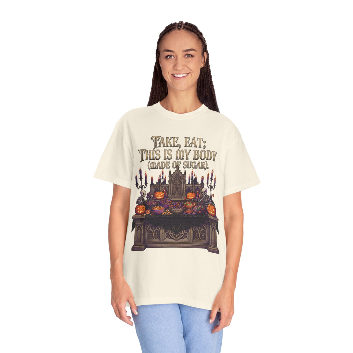 Color: Ivory | This Is My Body Unisex Garment-Dyed Tee