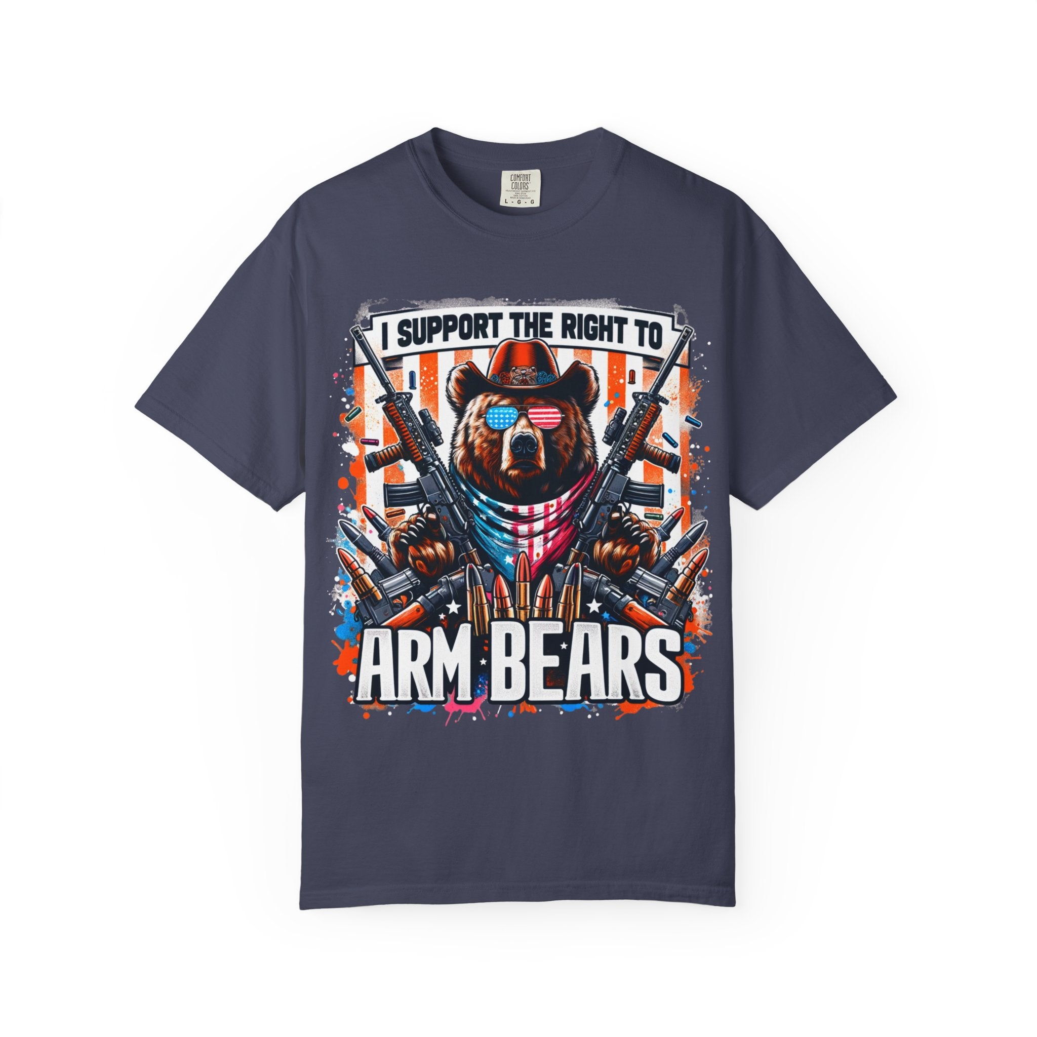 "The Right to Arm Bears" Unisex Garment-Dyed T-shirt