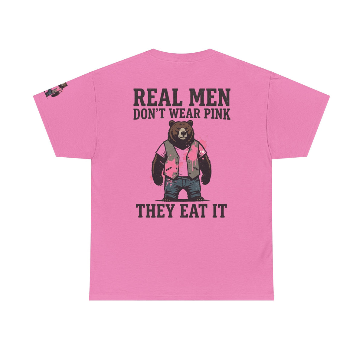 Color: Azalea | Real Men Eat Pink Premium Graphic Tee