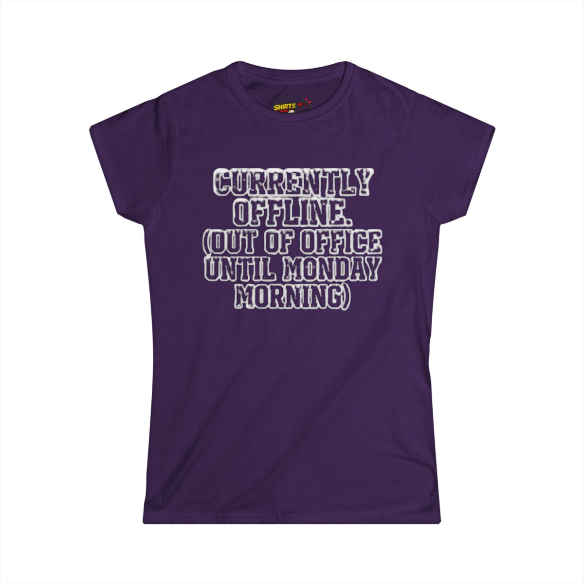 Color: Purple | Currently Offline Women's Tee