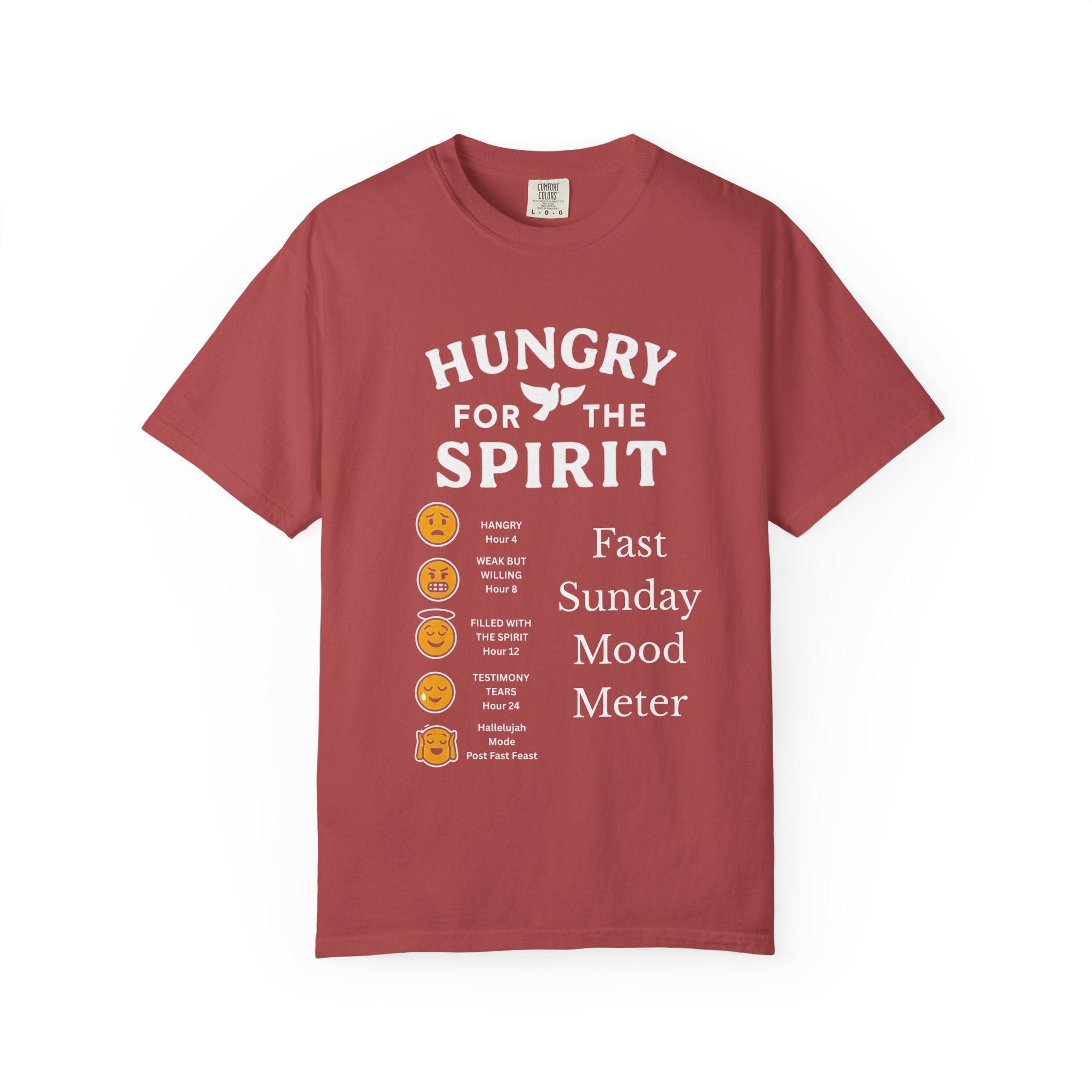 "Fast Sunday Mood Meter" Unisex Garment-Dyed T-shirt
