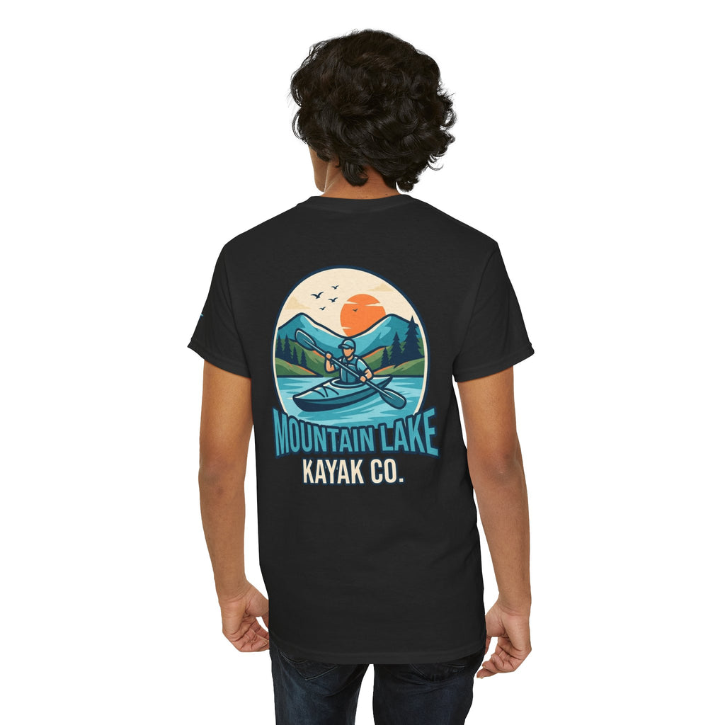 "Mountain Lake Kayak" Premium Graphic Tee