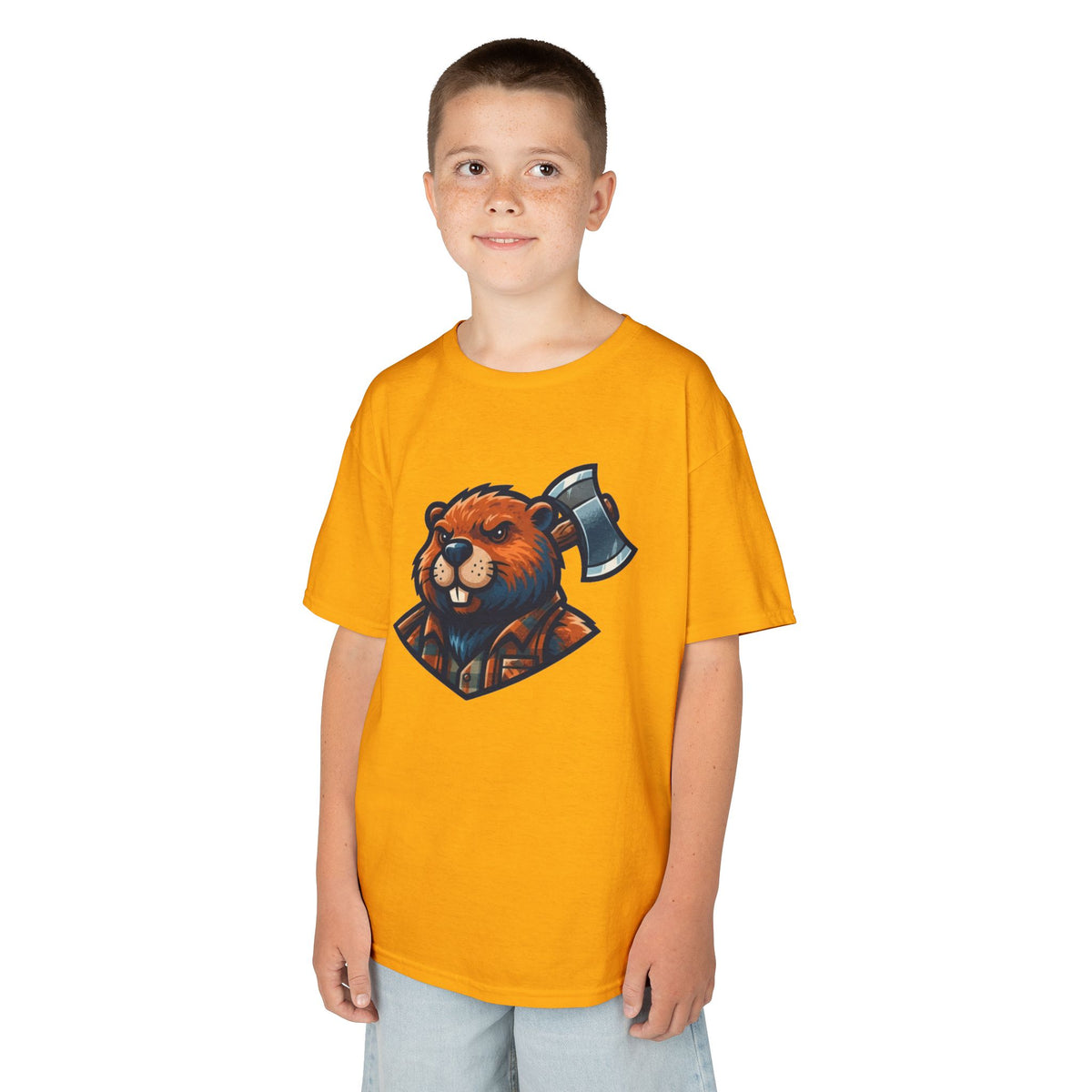 Color: Gold | In Desperate Need of Good Hard Wood Kids Tee