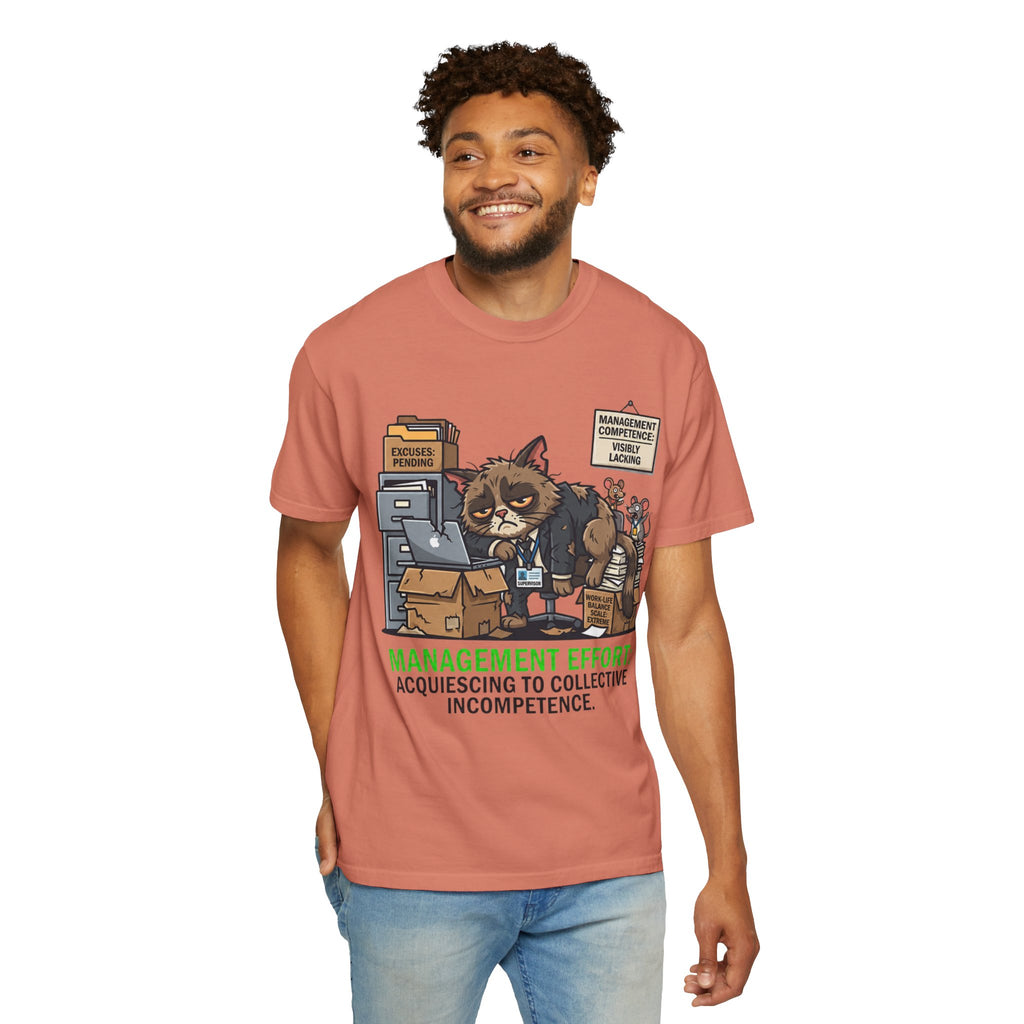 "Acquiescing to Collective Incompetence" Unisex Garment-Dyed Tee