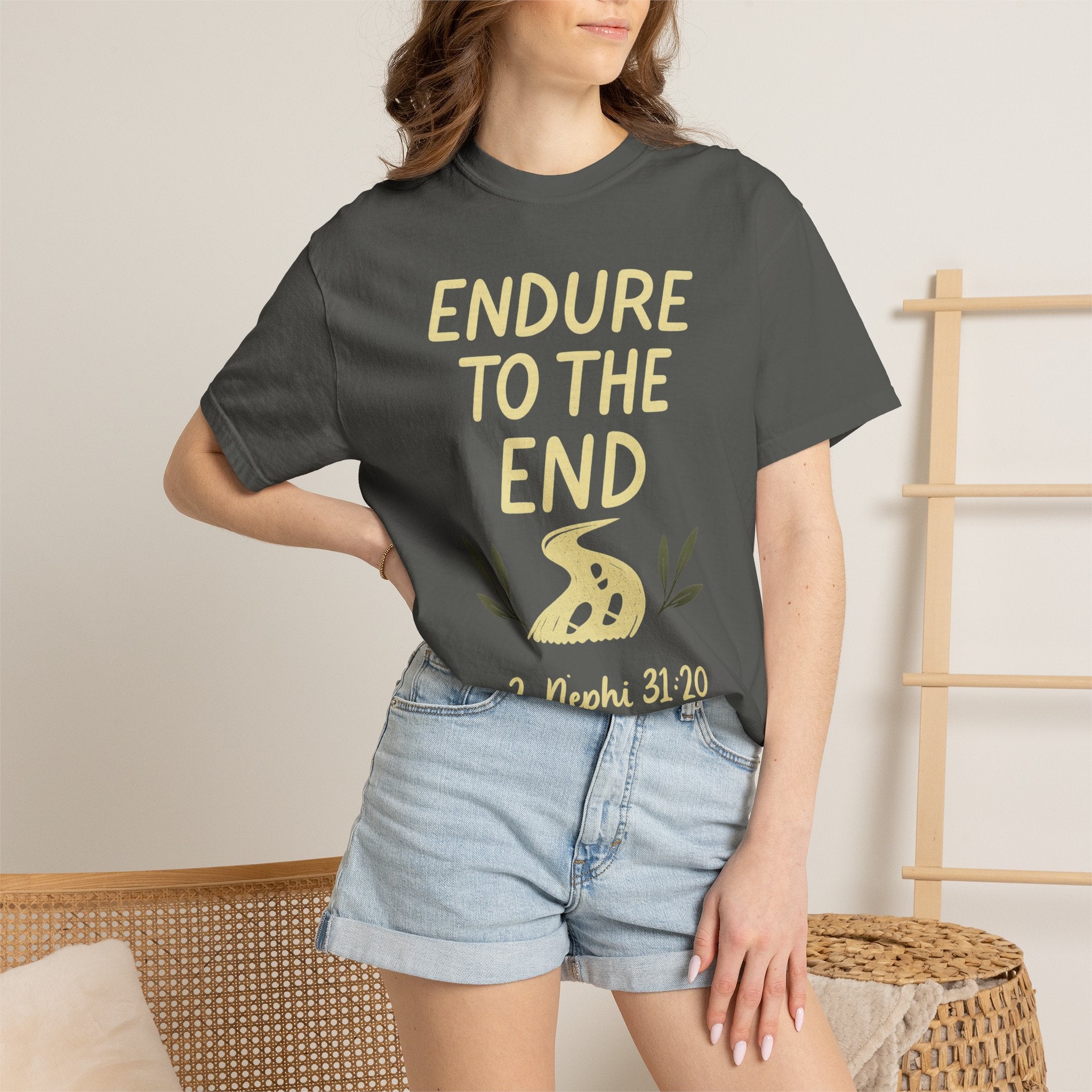"Endure to the End" Unisex Garment-Dyed T-shirt