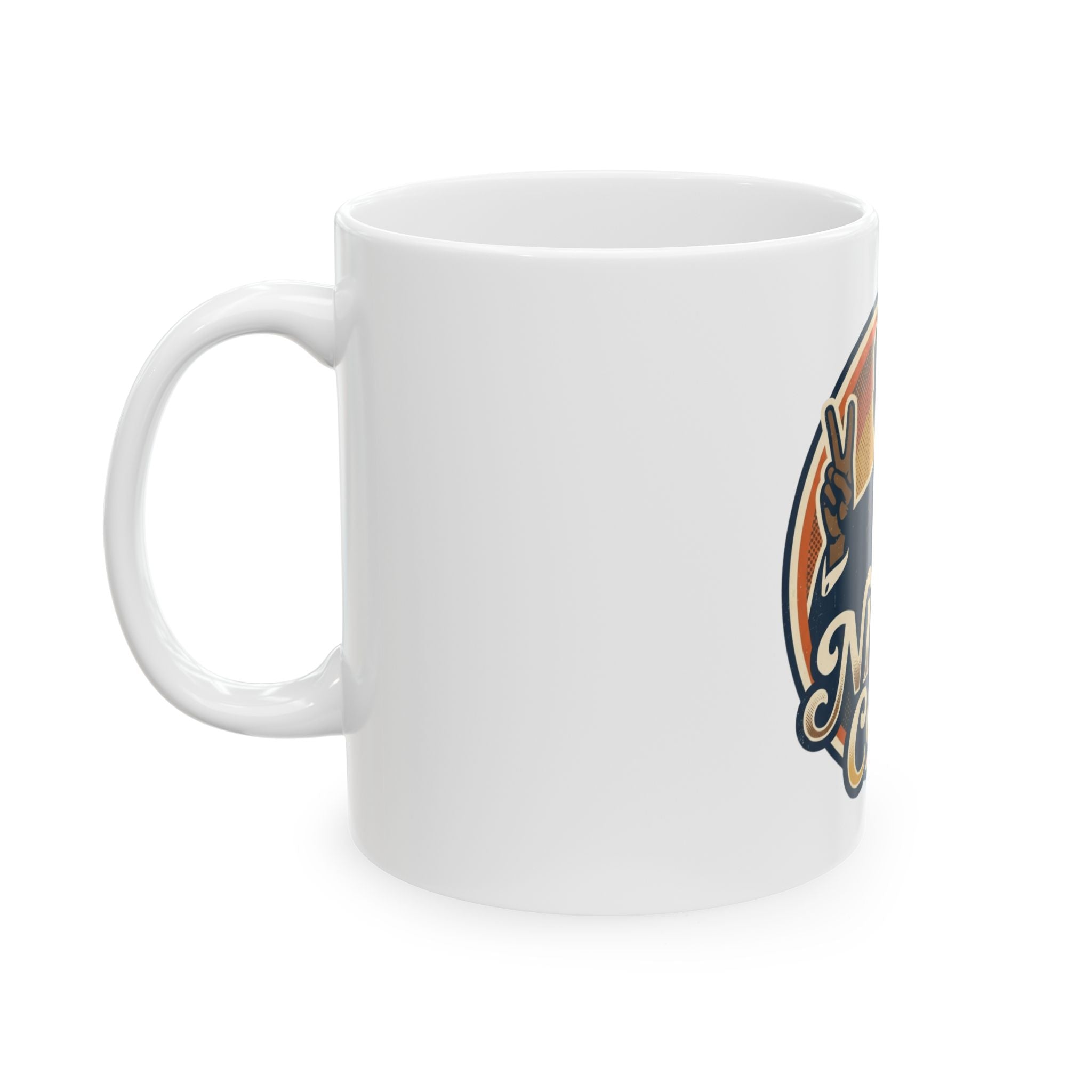 "Nixon Core" White Ceramic Mug