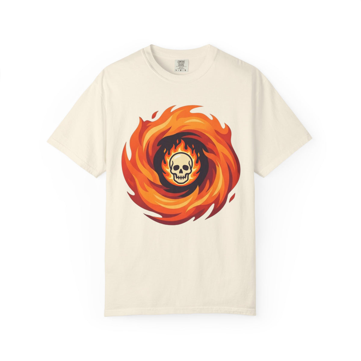 Color: Ivory | Hellfire Unisex Garment-Dyed Tee