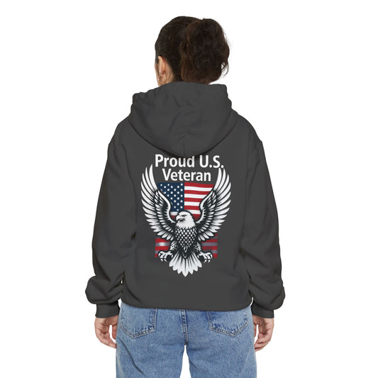 "Proud Veteran" Garment-Dyed Hoodie