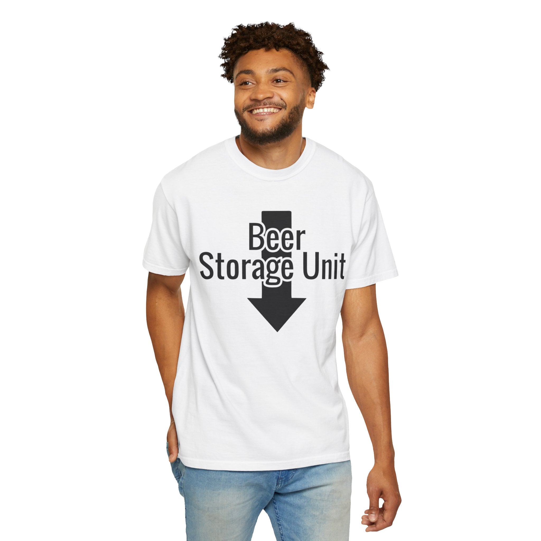 "Beer Storage Unit" Unisex Garment-Dyed T-shirt