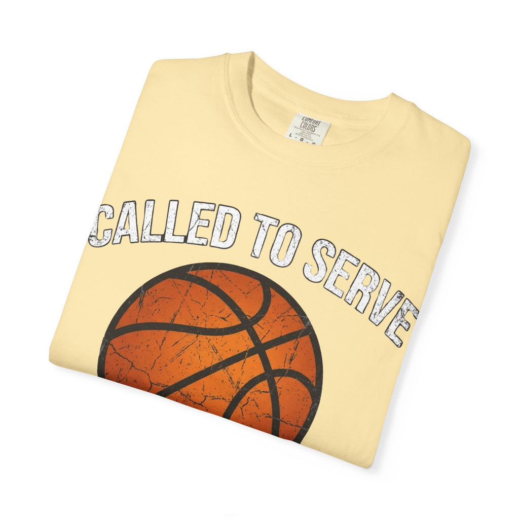 Called To Serve The Lord's Team Christian Basketball T-Shirt - Distressed Religious Sports Tee for Men and Women