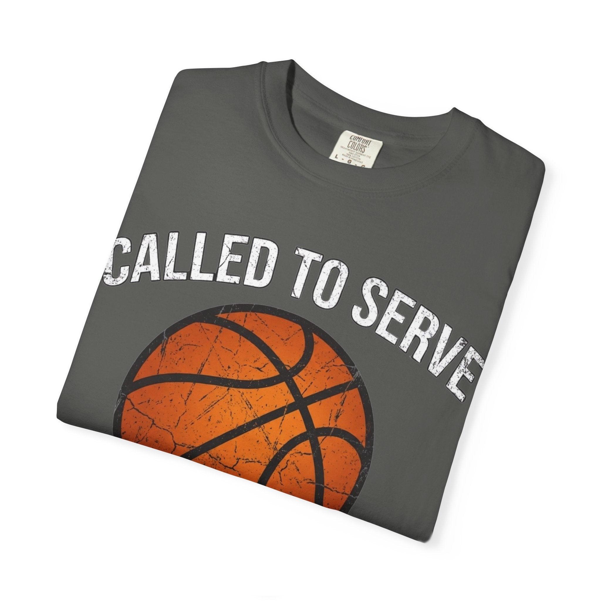 Called To Serve The Lord's Team Christian Basketball T-Shirt - Distressed Religious Sports Tee for Men and Women