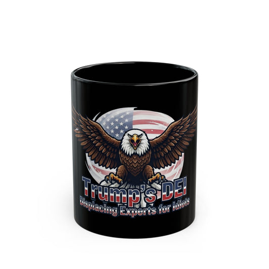 "Trumps DEI" Black Ceramic Mug