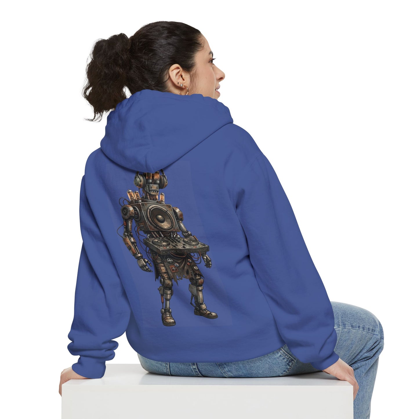 "DJ" Garment-Dyed Hoodie