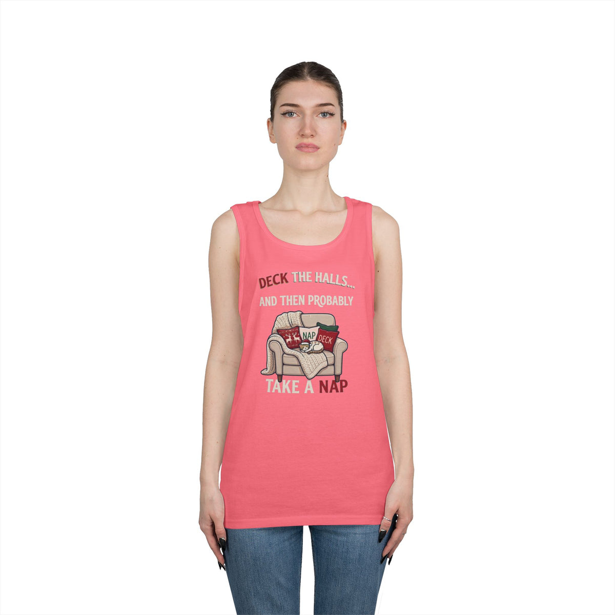"Deck The Halls And Take A Nap" Tank Top