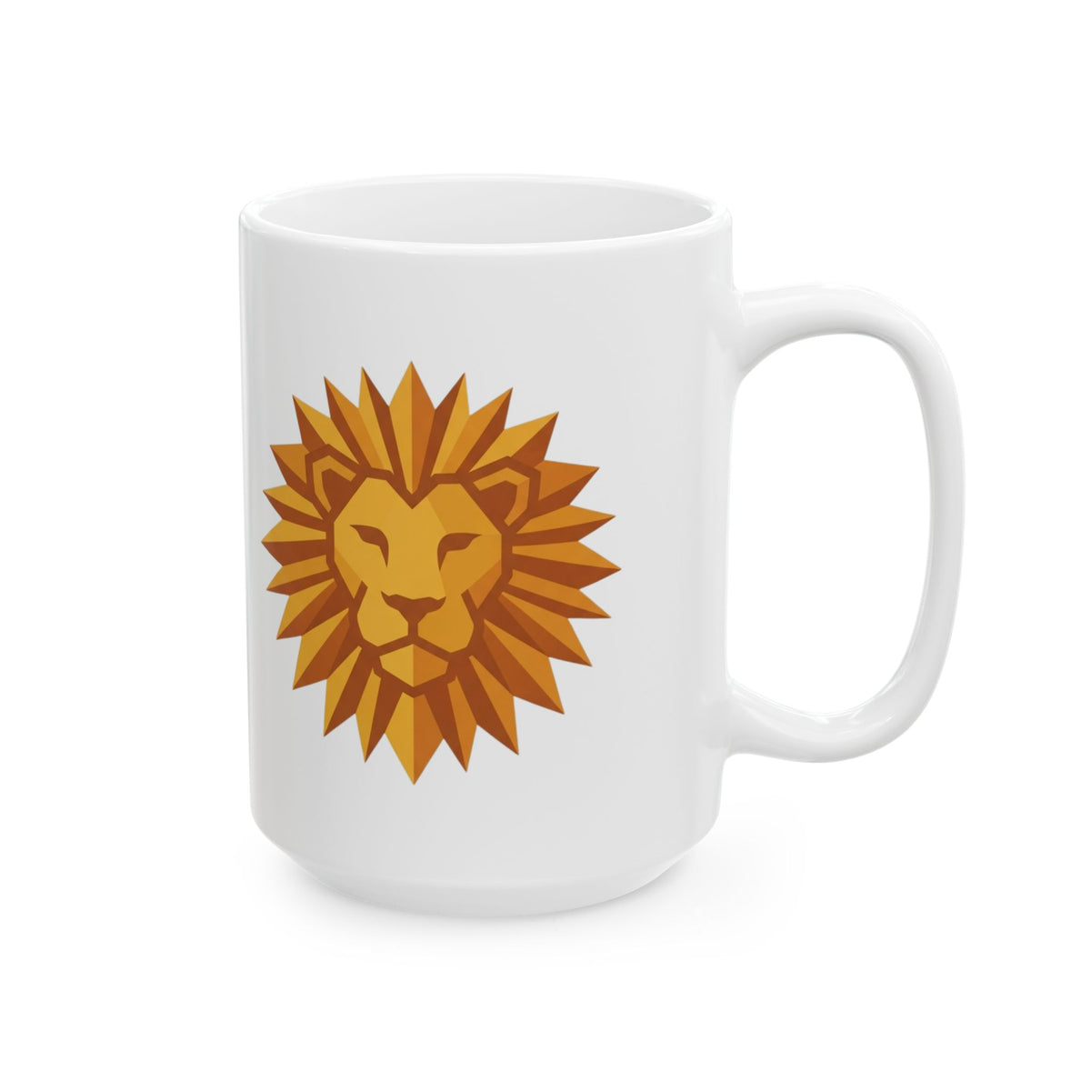"Leo The Solar Lion" White Ceramic Mug — Graphic
