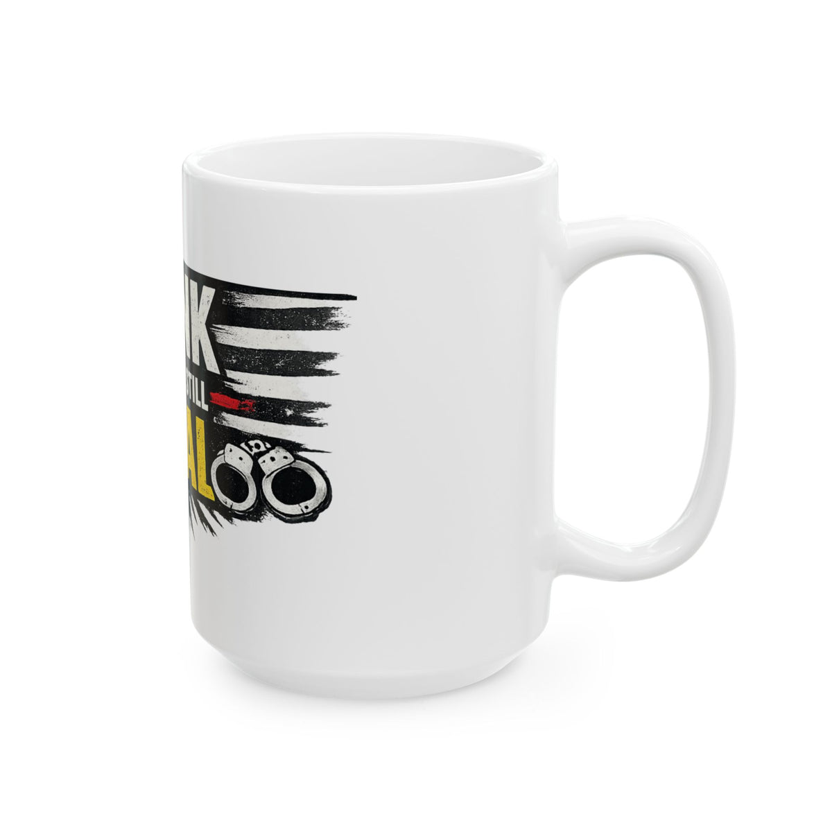 "Think" White Ceramic Mug