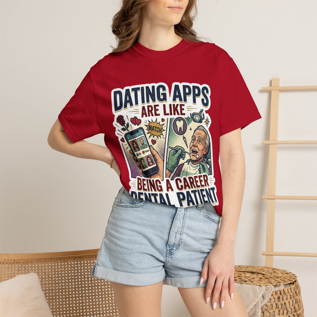 "Dating Apps" Unisex Garment-Dyed Tee