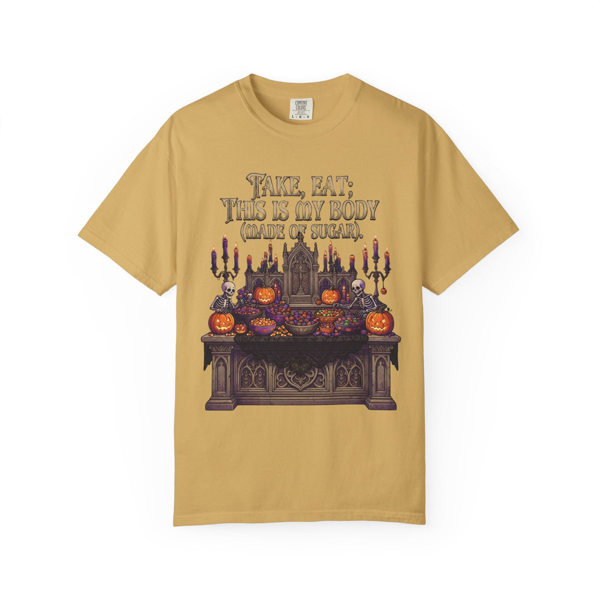 Color: Mustard | This Is My Body Unisex Garment-Dyed Tee