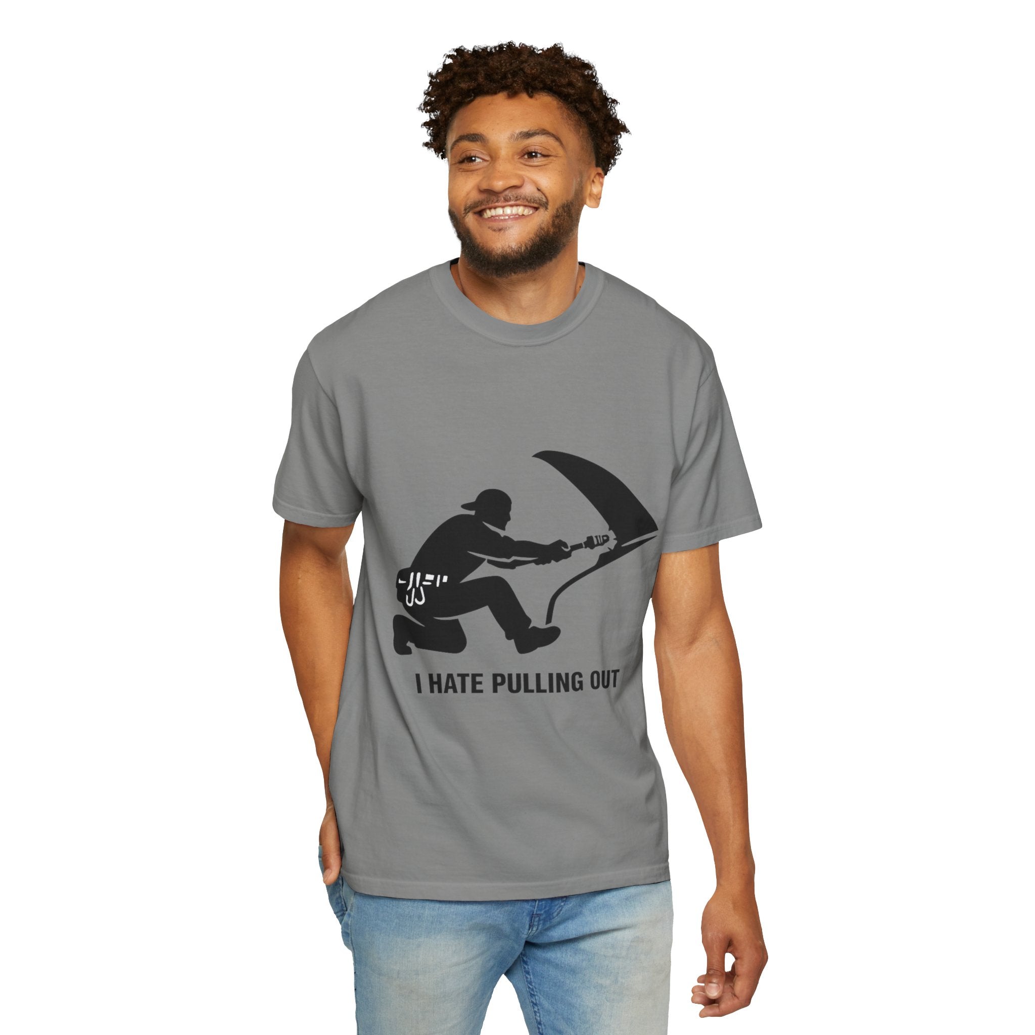 "I Hate Pulling Out Mechanic" Unisex Garment-Dyed T-shirt