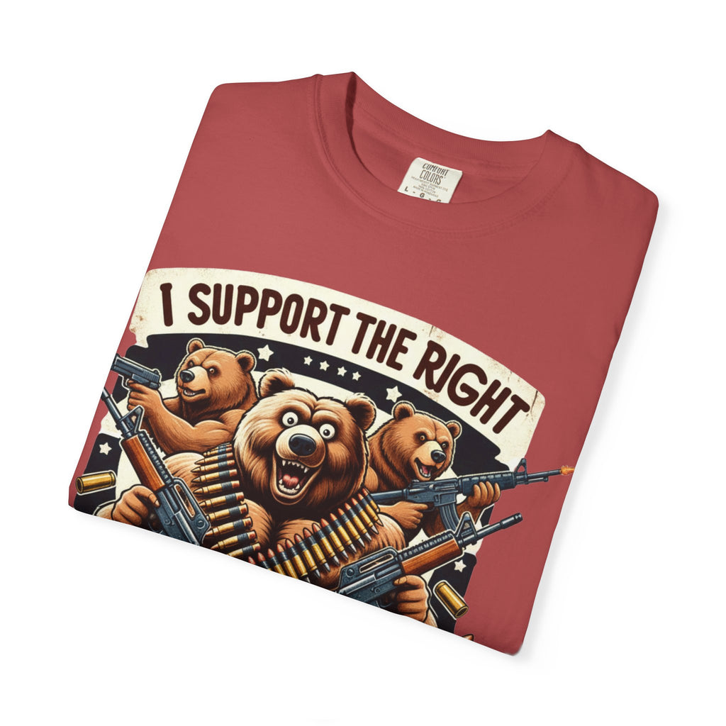 "The Right to Arm Bears (Tactical Trio)" Unisex Garment-Dyed T-shirt