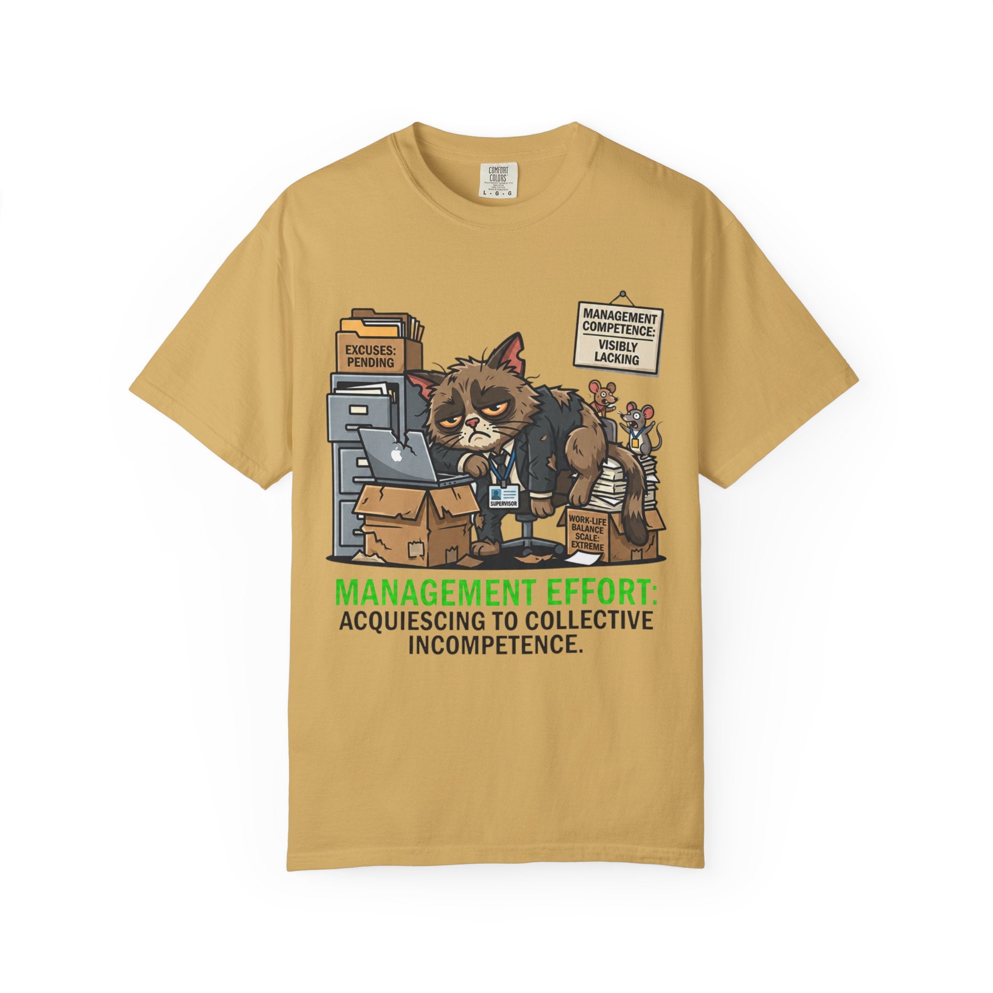 "Acquiescing to Collective Incompetence" Unisex Garment-Dyed Tee