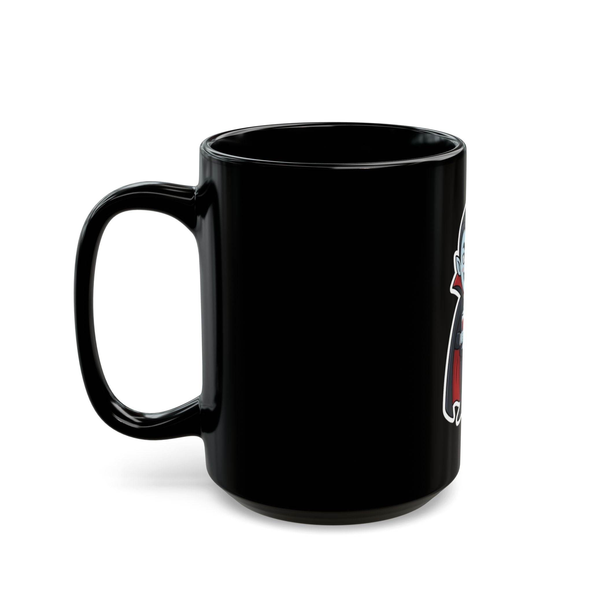 "Dracula" Black Ceramic Mug