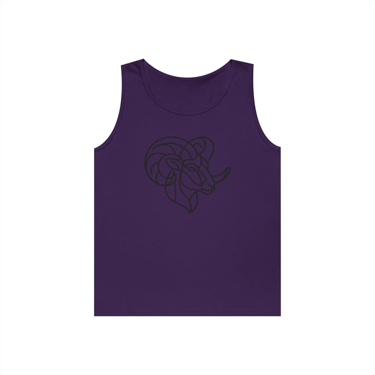 "Aries The Minimalist Ram" Tank Top