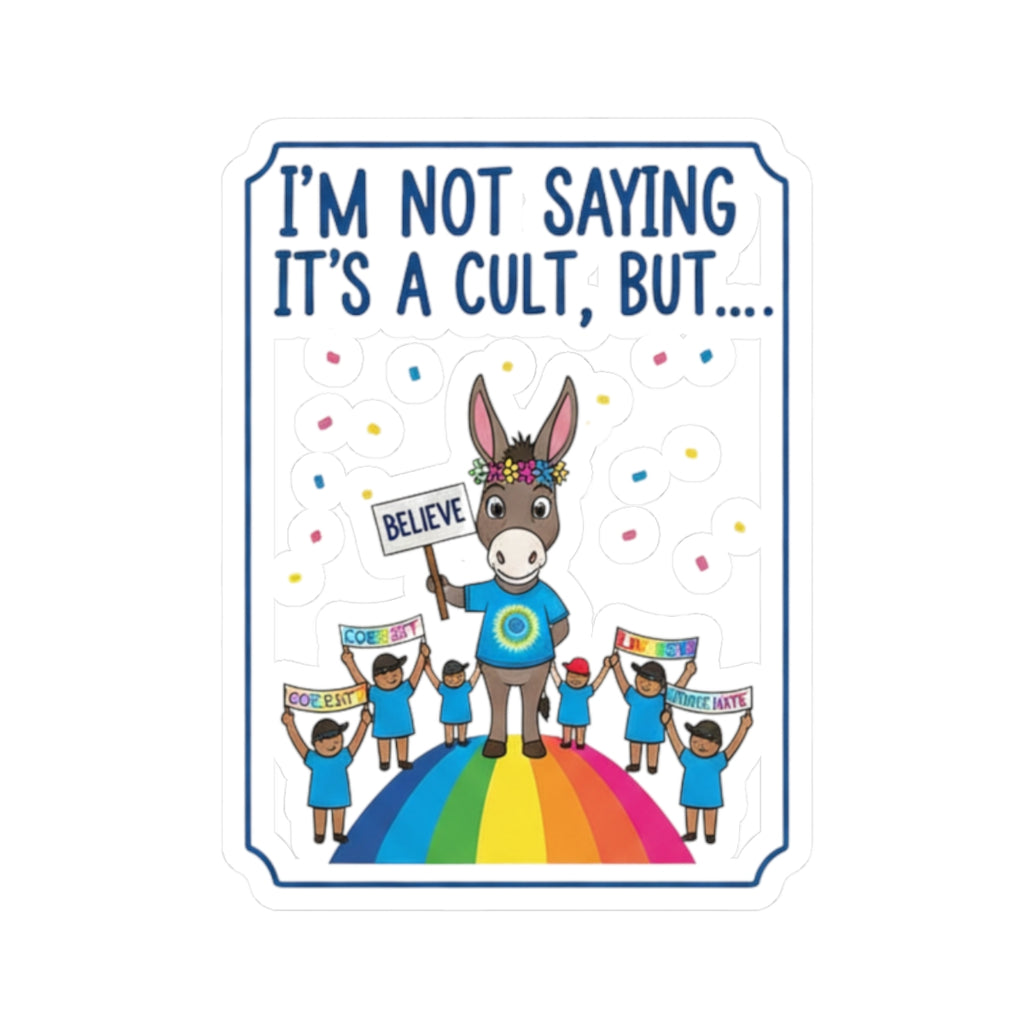 Cult: Liberal Edition | Kiss-Cut Sticker — AttitudeShirts
