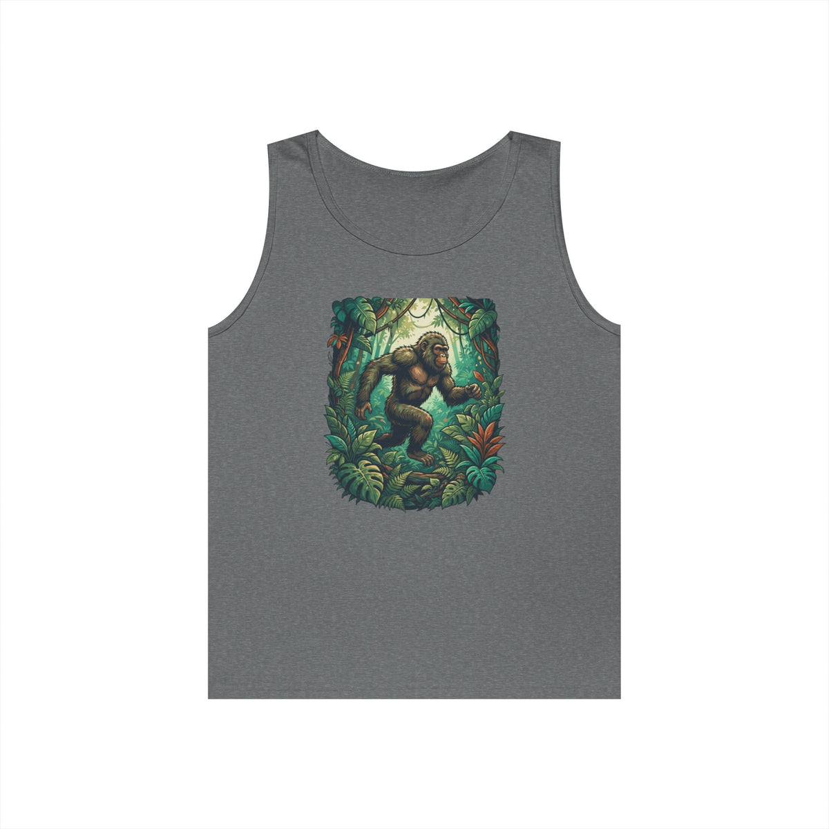 Color: Graphite Heather | The Bukit Timah Monkey Man (Singapore) Tank Top