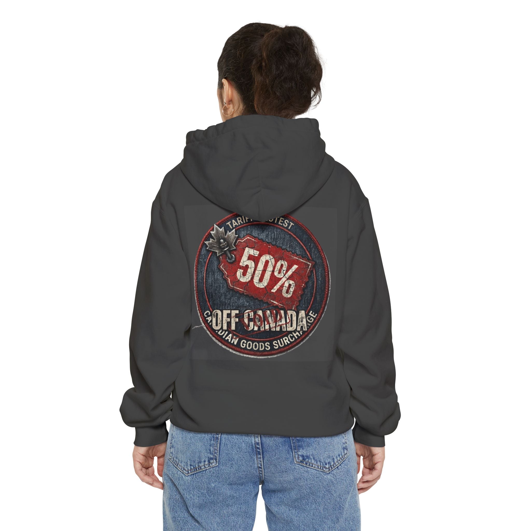"50% Off Canada" Garment-Dyed Hoodie