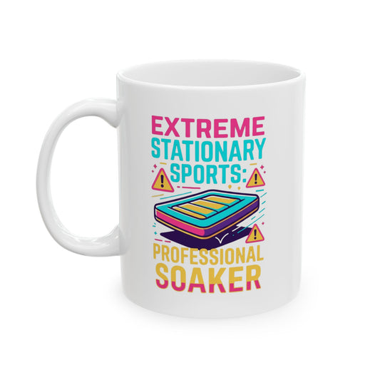 "Professional Soaker" White Ceramic Mug